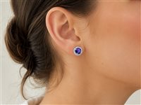 Orecchini Moraglione Donna in Oro Tanzanite 1.50 Ct LNOB0138T - LNOB0138T